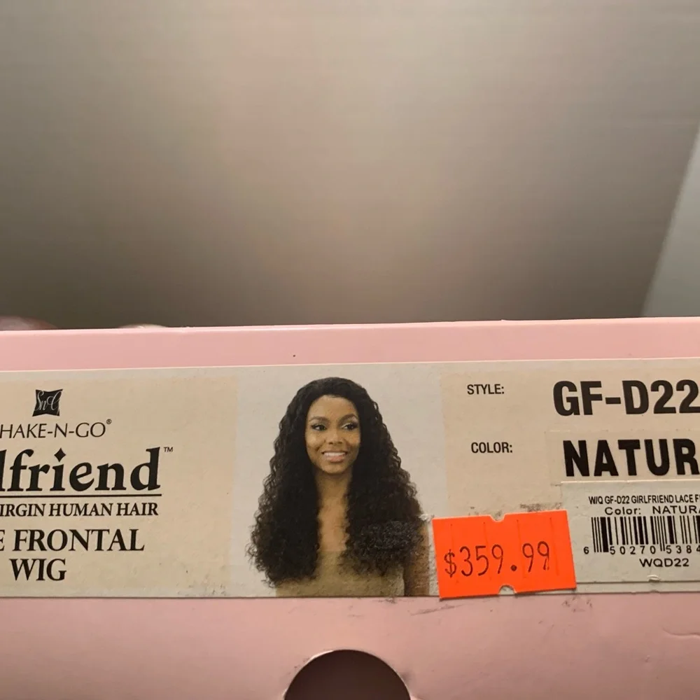 100 Human Hair Black Curly Lace Front Wig - Picture 9 of 13